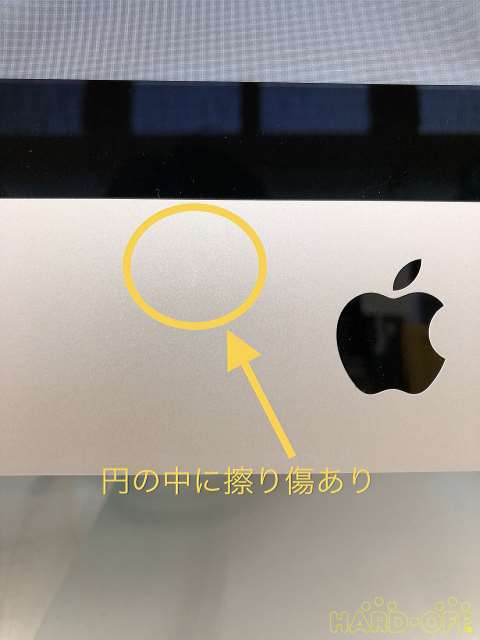 目に付いたキズはこれだけでした。