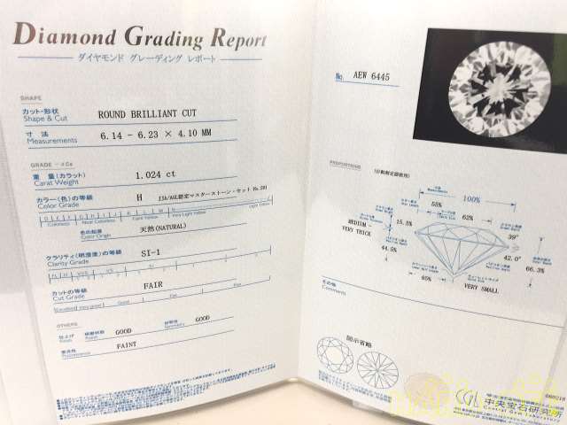 鑑定書あります。