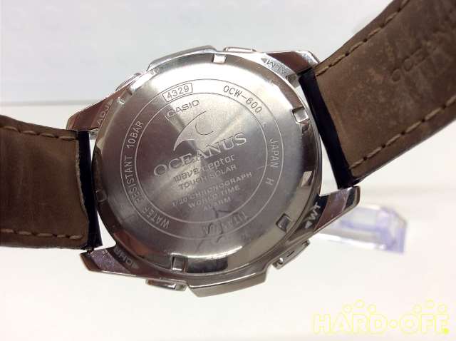 Casio オシアナス革ベルト 電波ソーラー腕時計 Hardoffnetmall Webno